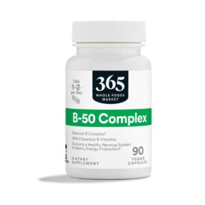 365 by Whole Foods Market, Vitamin B50 Complex, 90 Veg Capsules